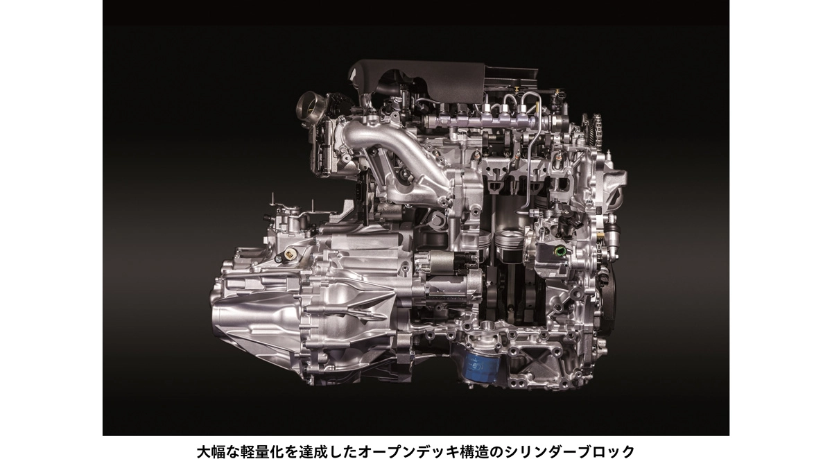 大幅な軽量化を達成したオープンデッキ構造のシリンダーブロック