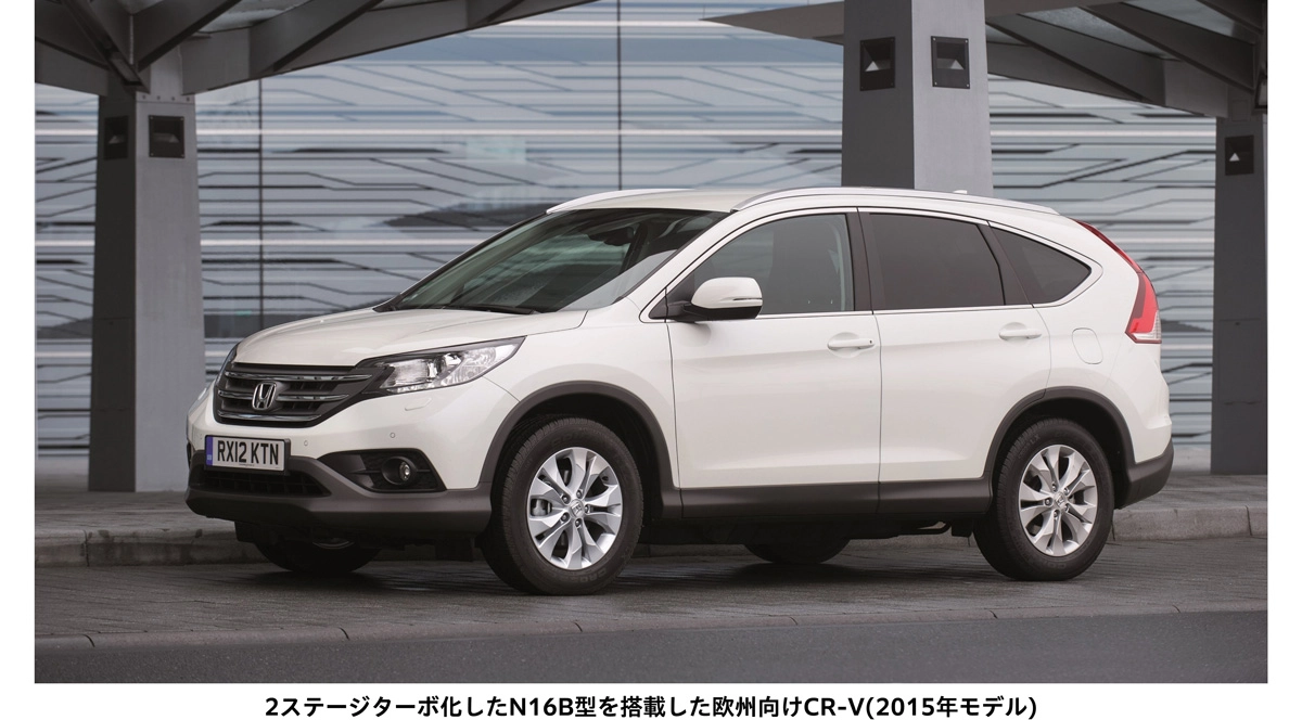 2ステージターボ化したN16B型を搭載した欧州向けCR-V(2015年モデル)
