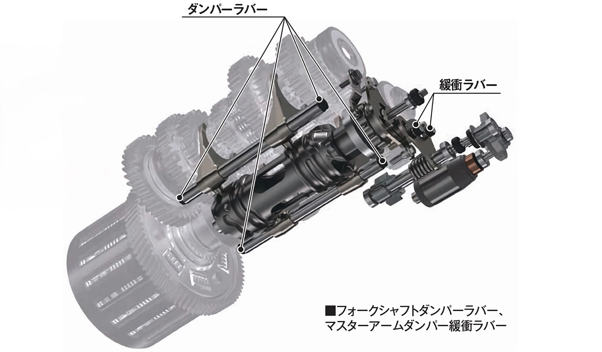 第三世代のDCTは2種のダンパーラバーを追加