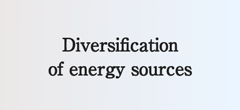 Diversification of energy sources